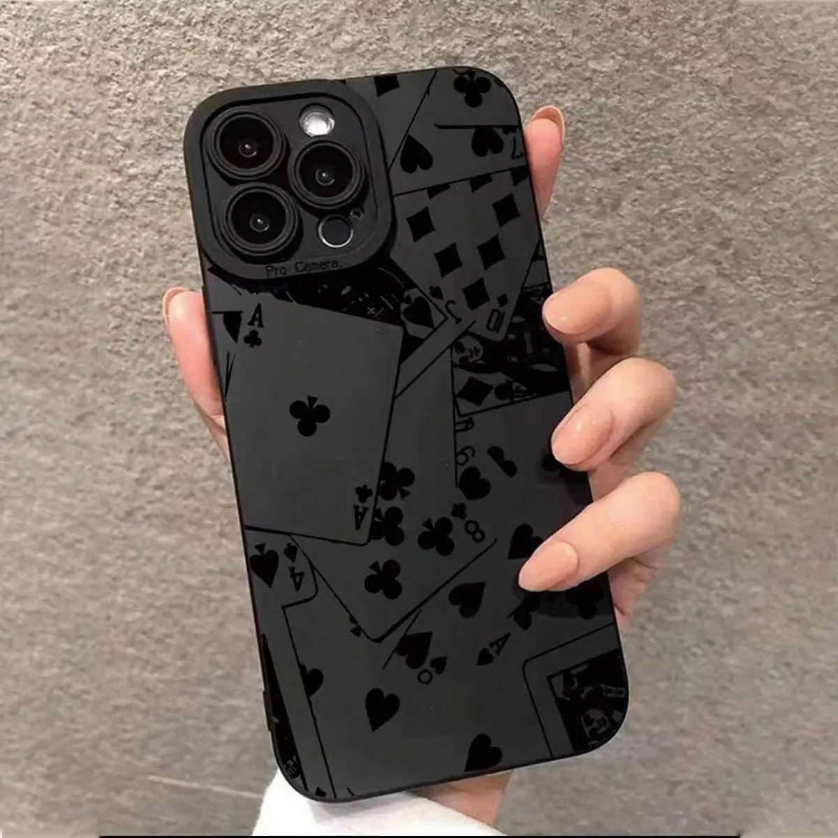 Card Pattern Shockproof Case - iPhone 13-16 Pro Max
