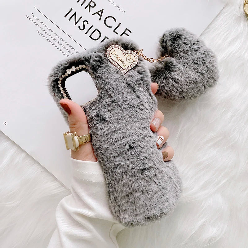 Fluffy Plush Fur Soft Case