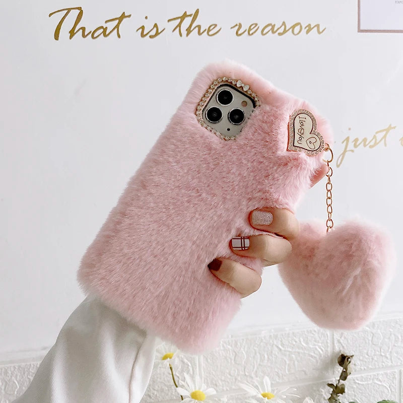 Fluffy Plush Fur Soft Case