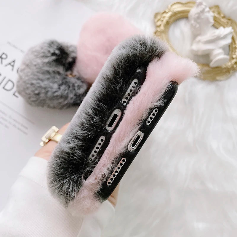 Fluffy Plush Fur Soft Case