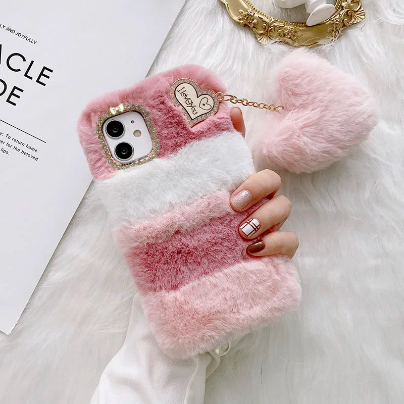 Fluffy Plush Fur Soft Case