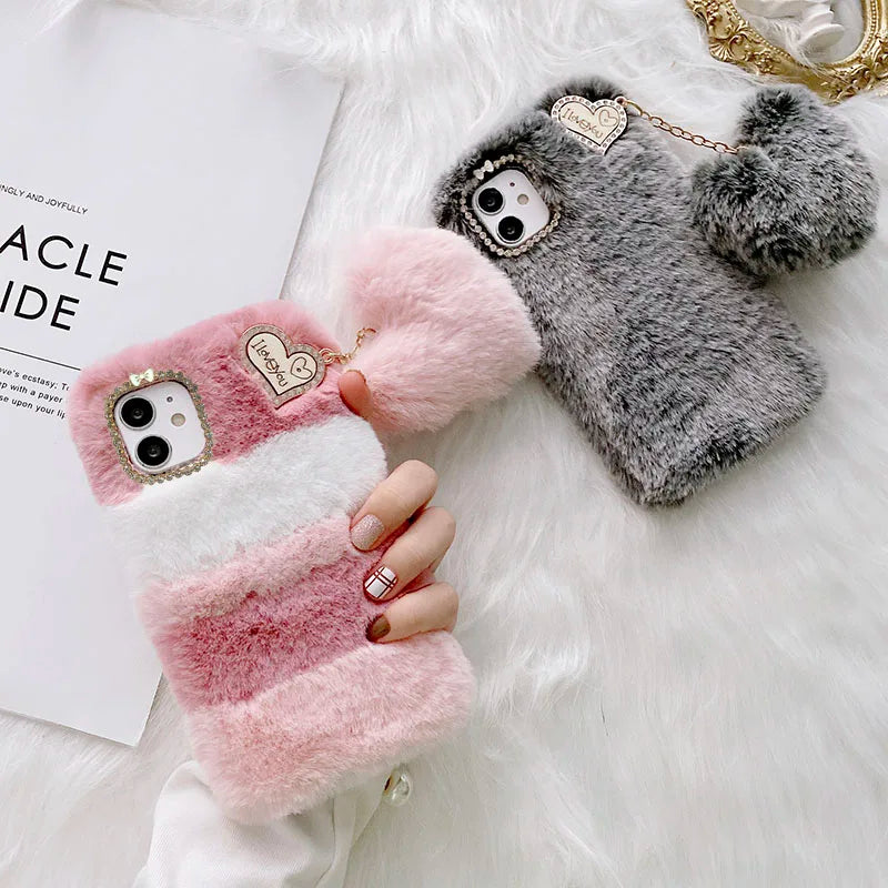 Fluffy Plush Fur Soft Case