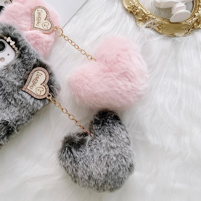 Fluffy Plush Fur Soft Case