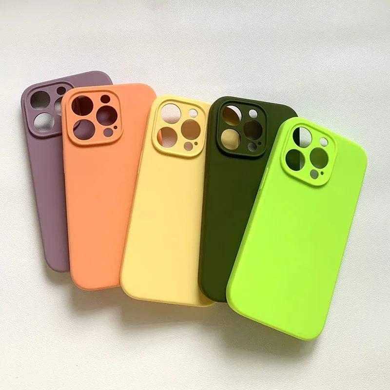 Liquid Silicone Full Logo Case - iPhone 12-16 Pro Max