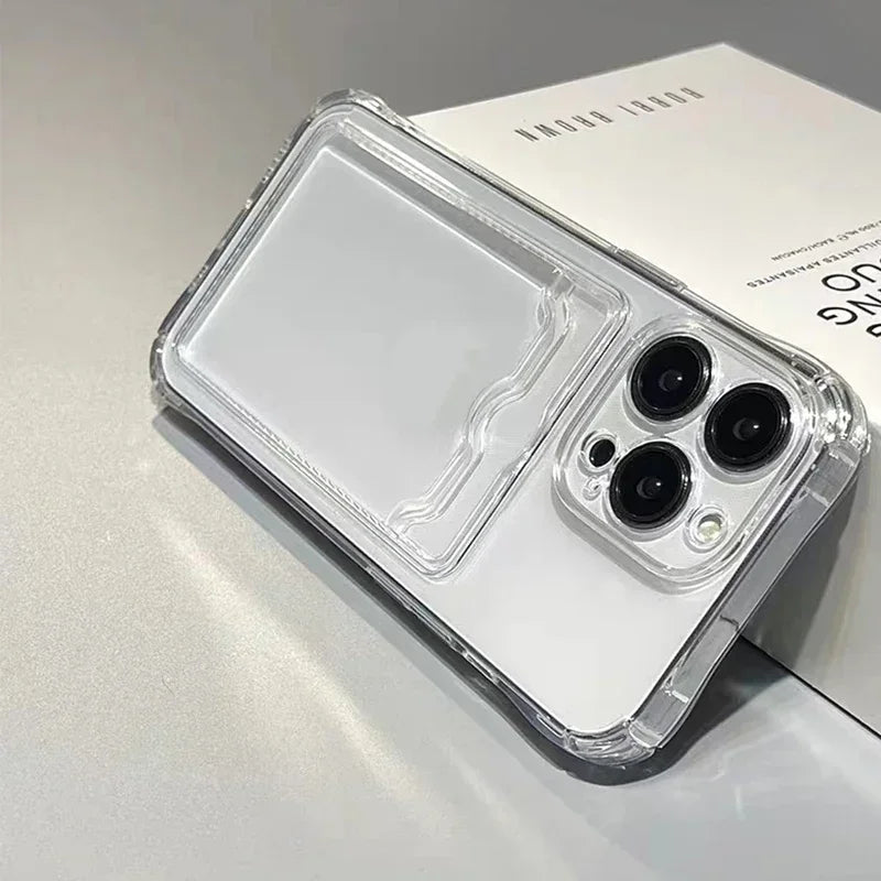 Slide Card Silicone Case - iPhone 6-15