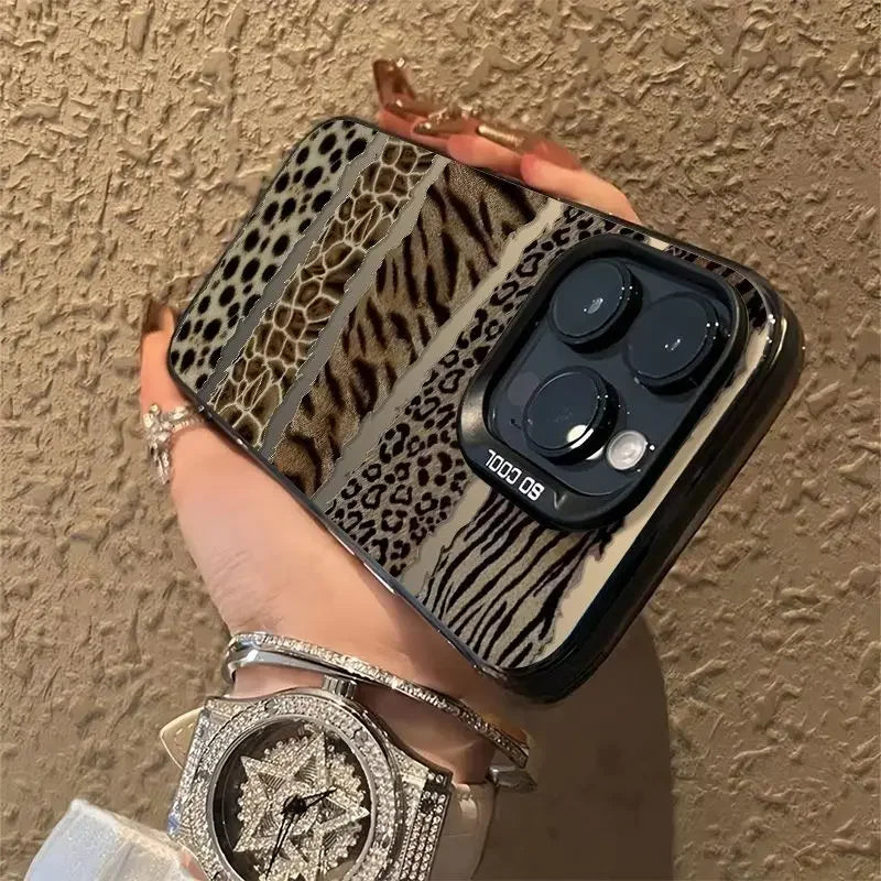 Splice Leopard Matte Case - iPhone 12-16 Pro Max