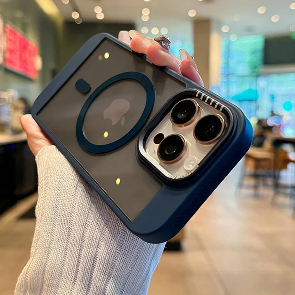 Luxury Clear Heat Magsafe Case - iPhone 11-16 Pro Max