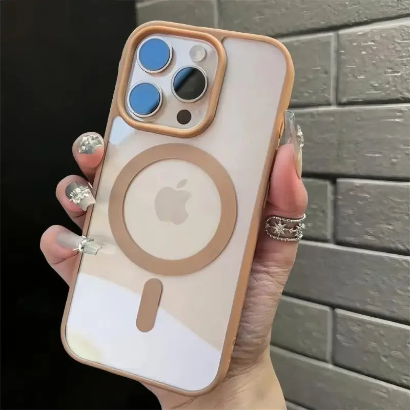 Black Transparent Magsafe Case - iPhone 11-16