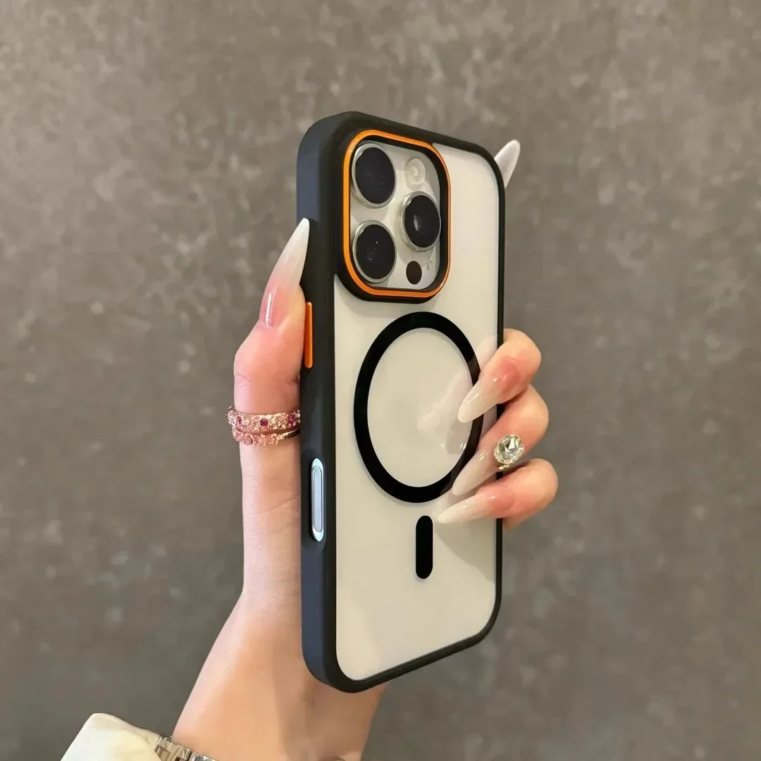 Transparent Magsafe Case - iPhone 12-16 Pro Max