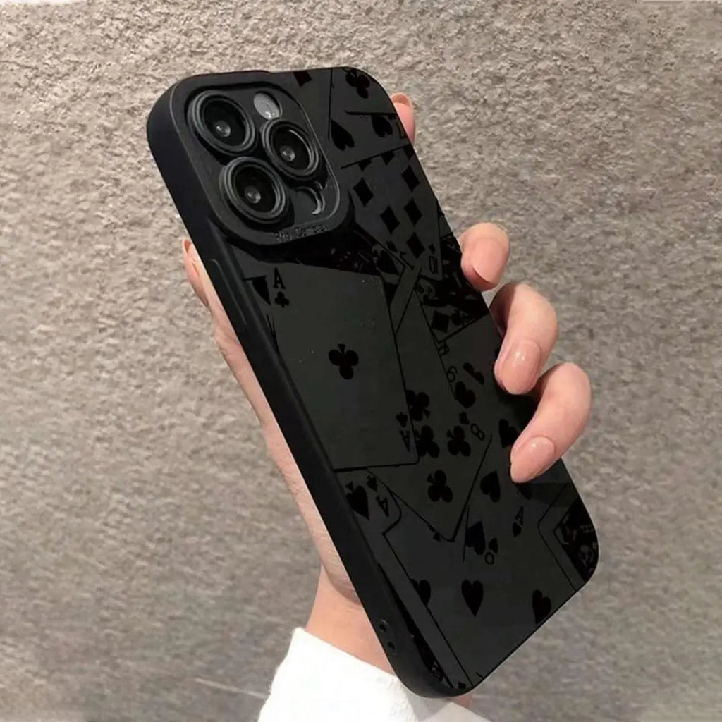 Card Pattern Shockproof Case - iPhone 13-16 Pro Max