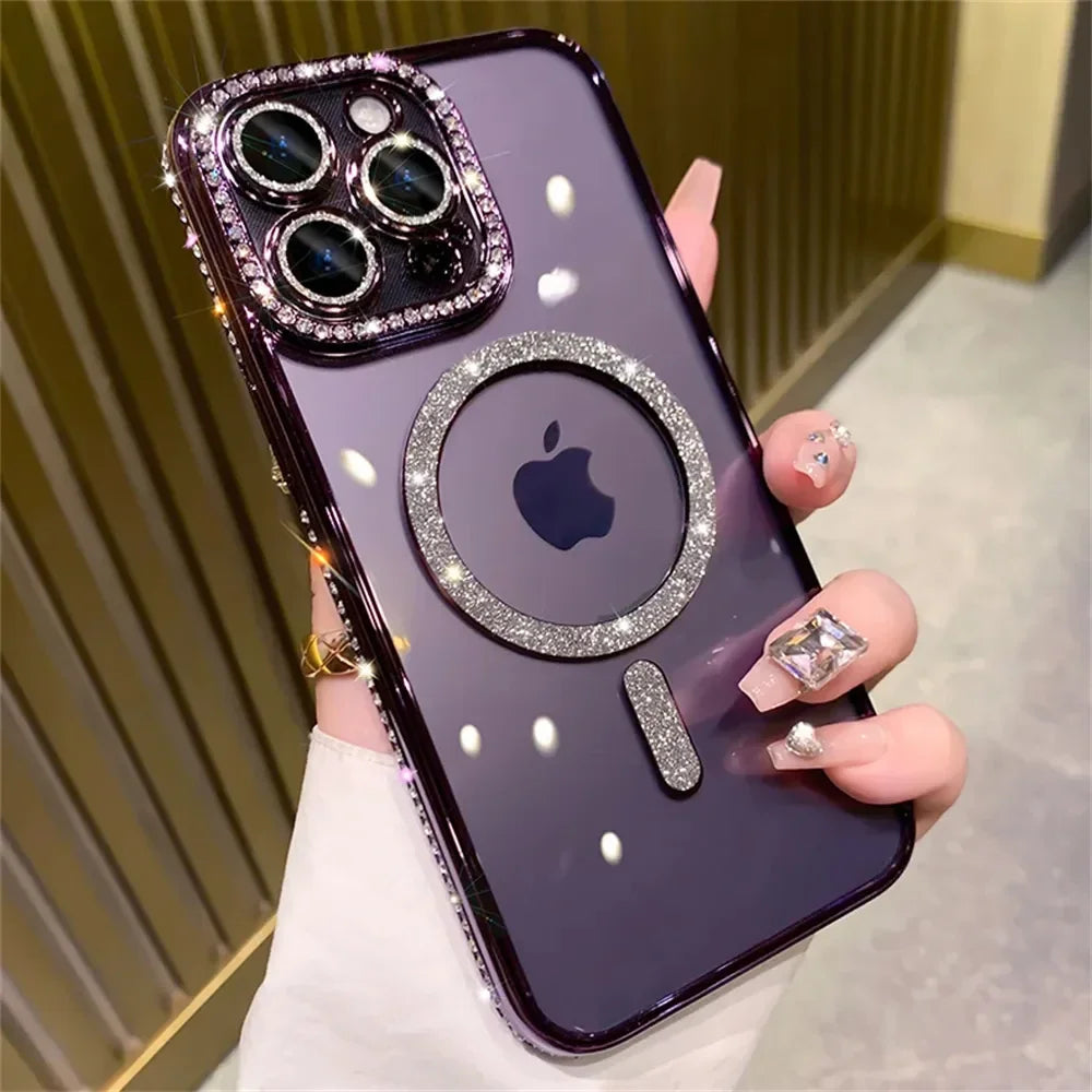 Glitter Diamond Magsafe Case - iPhone 11-16 Pro Max