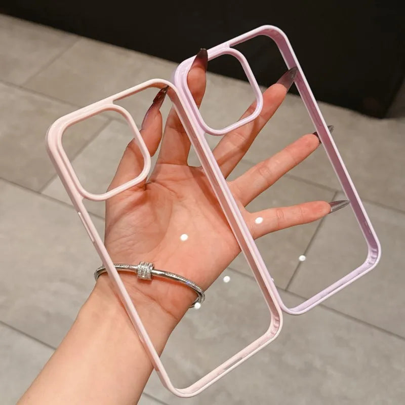 Luxury Clear Shockproof Case - iPhone 14-16 Pro Max