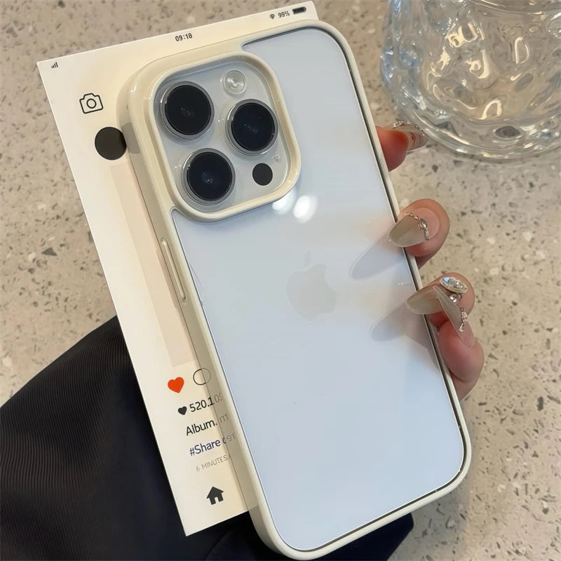 Luxury Clear Shockproof Case - iPhone 14-16 Pro Max
