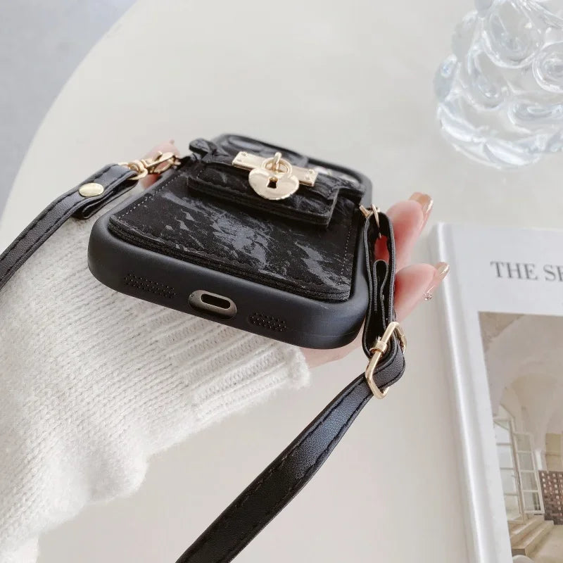 Wallet Lanyard Card Case - iPhone 12-15 Pro Max