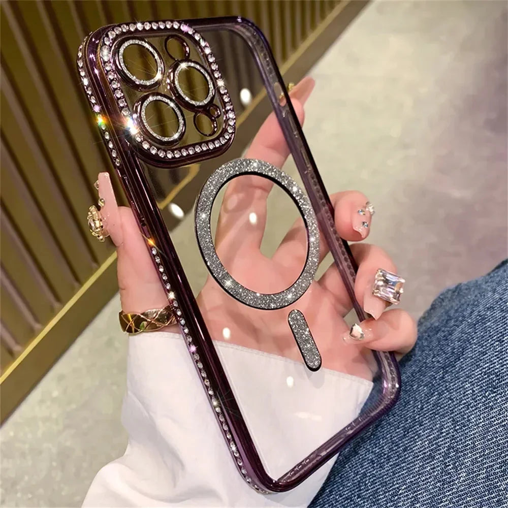 Glitter Diamond Magsafe Case - iPhone 11-16 Pro Max