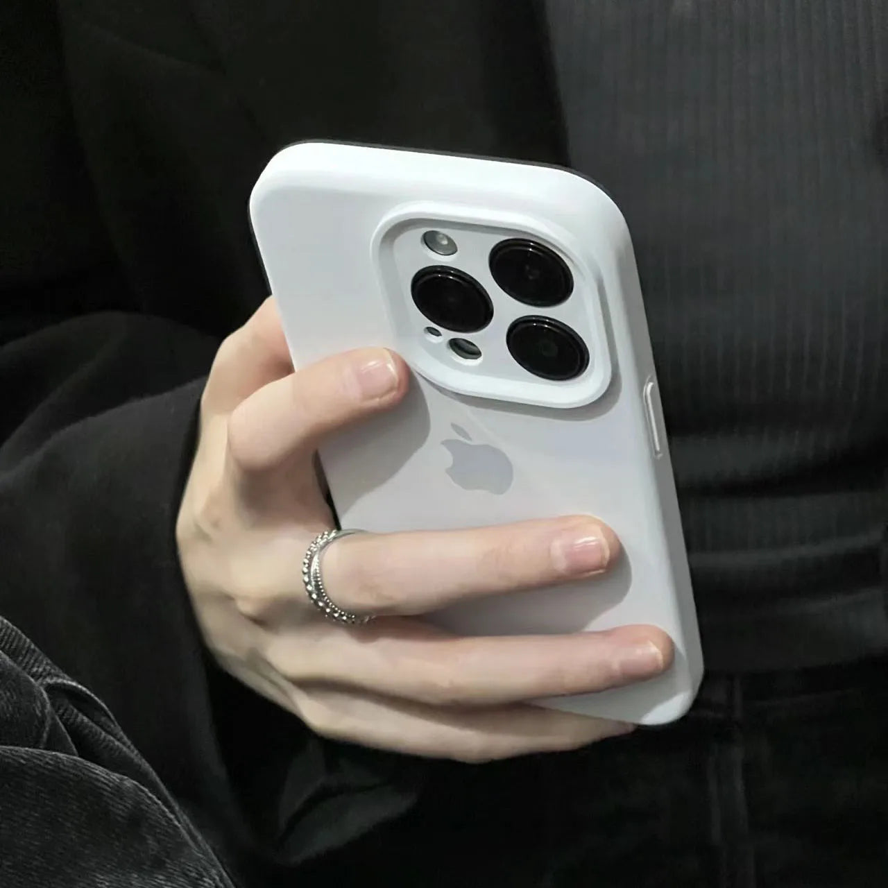 Liquid Silicone Full Logo Case - iPhone 12-16 Pro Max