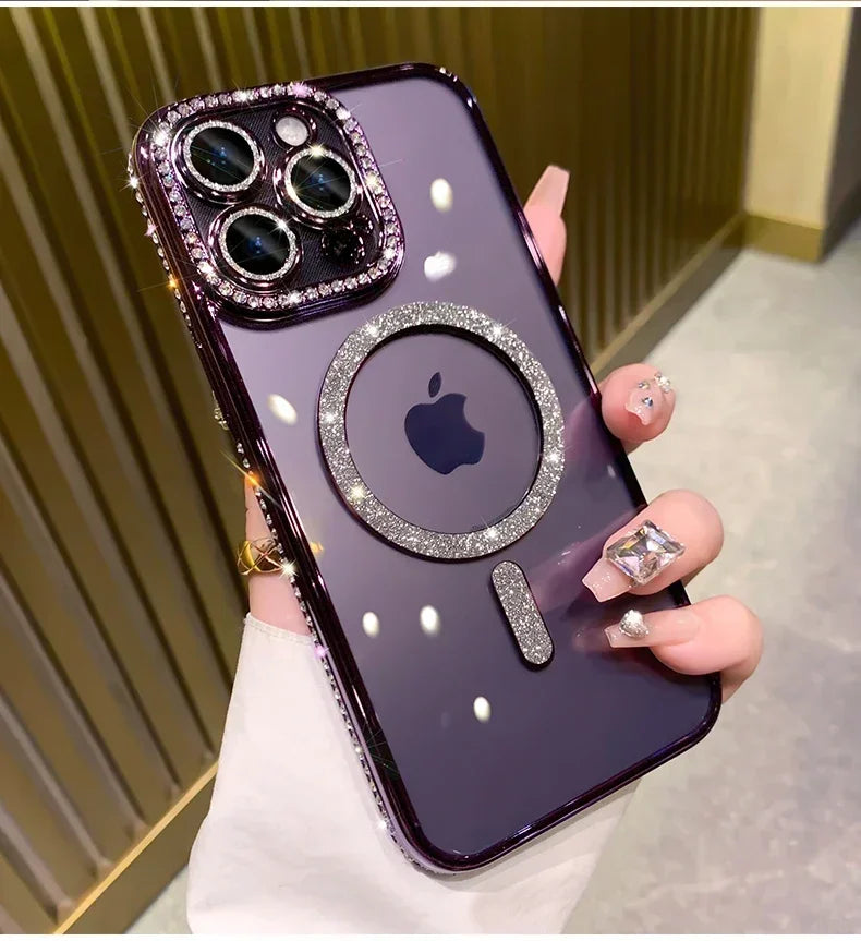 Glitter Diamond Magsafe Case - iPhone 11-16 Pro Max