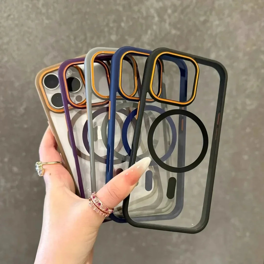Transparent Magsafe Case - iPhone 12-16 Pro Max