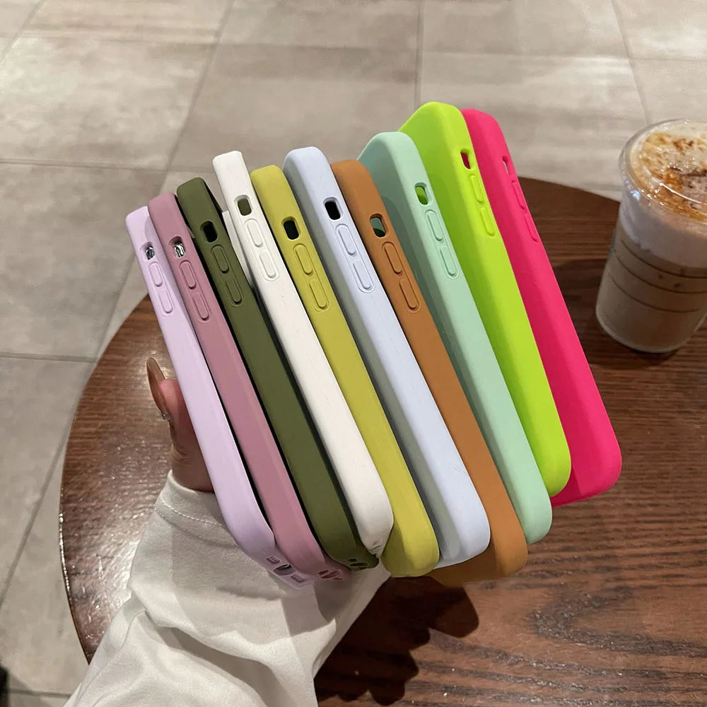 Liquid Silicone Full Logo Case - iPhone 12-16 Pro Max
