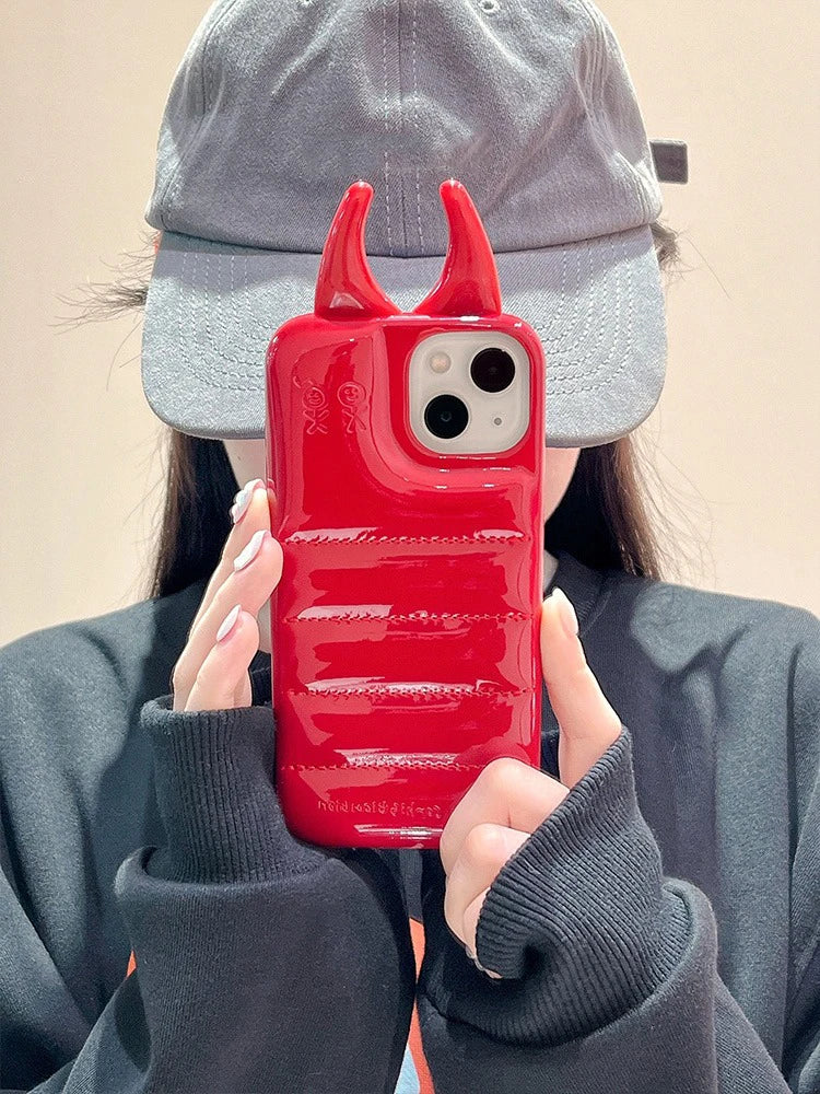 Cow Horns Glossy Leather Case - iPhone 12-15 Pro Max