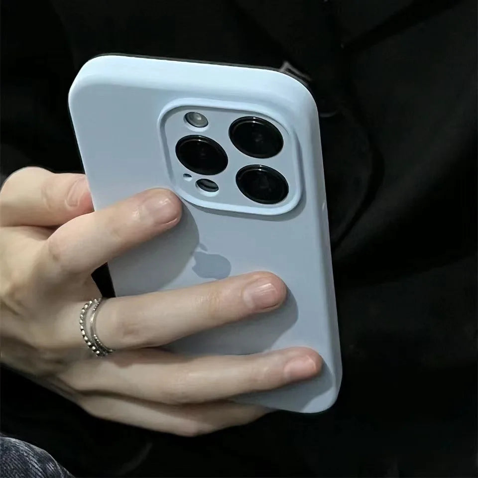 Liquid Silicone Full Logo Case - iPhone 12-16 Pro Max