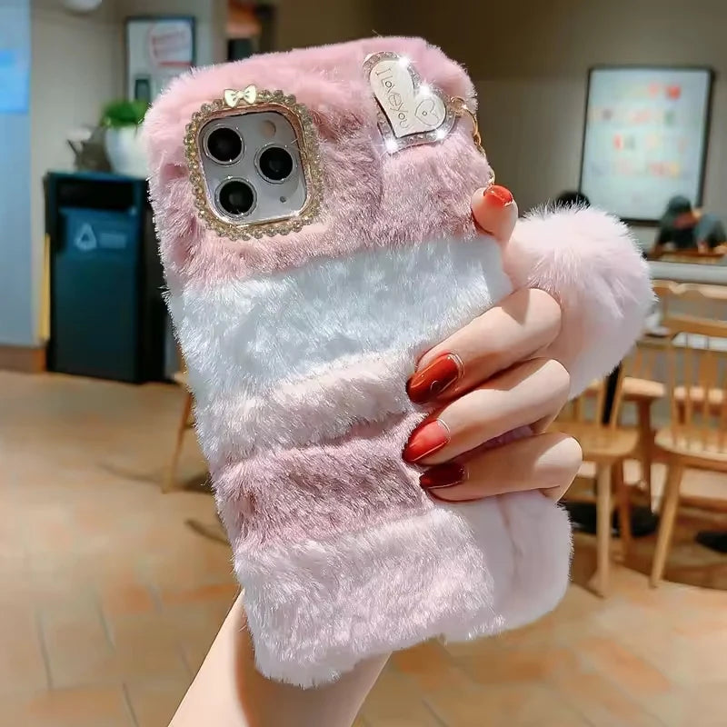 Fluffy Plush Fur Soft Case