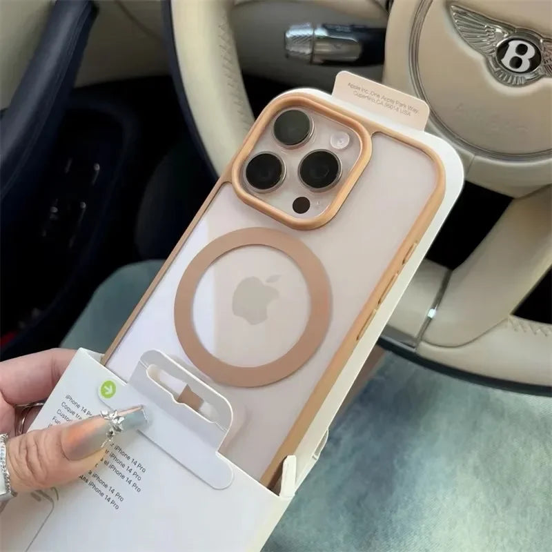 Black Transparent Magsafe Case - iPhone 11-16