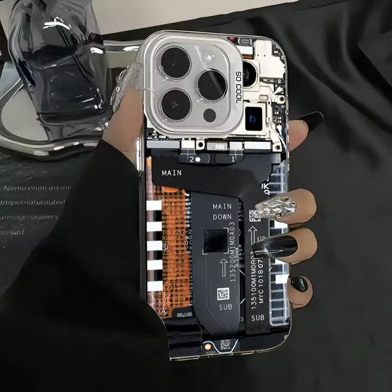 Circuit Anti-Slip Hard Case - iPhone 13-16 Pro Max