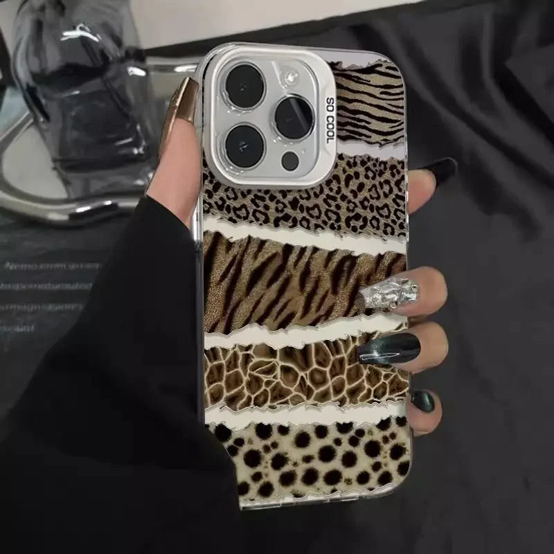 Splice Leopard Matte Case - iPhone 12-16 Pro Max