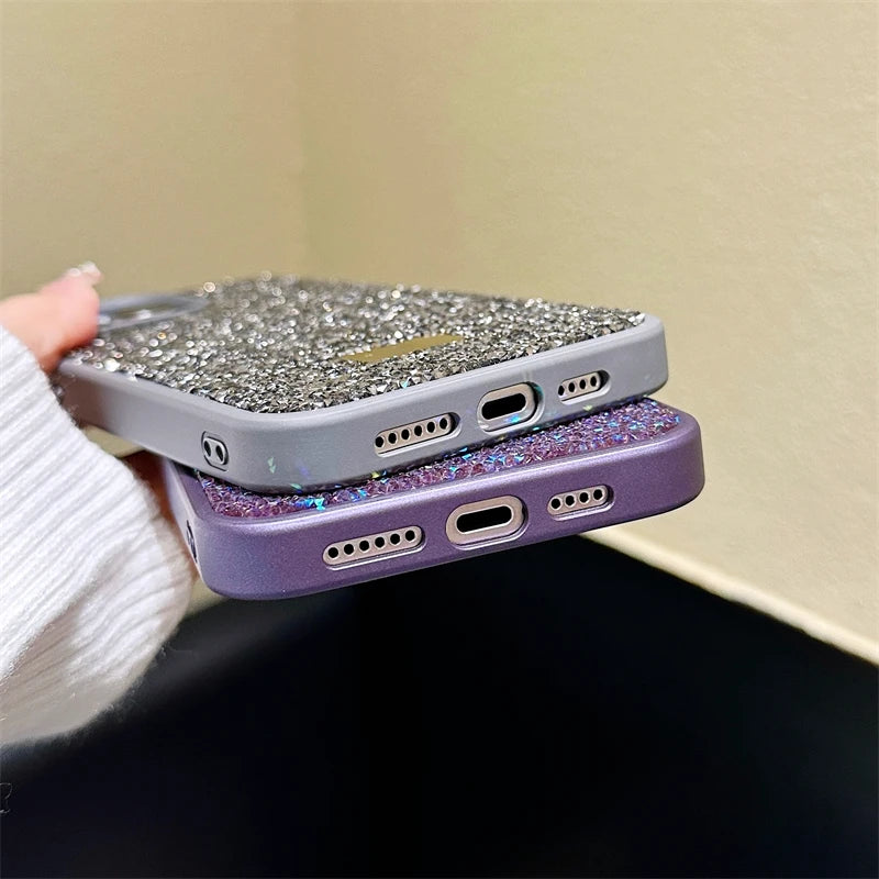 Shiny Diamond Rubber Case - iPhone 11-16
