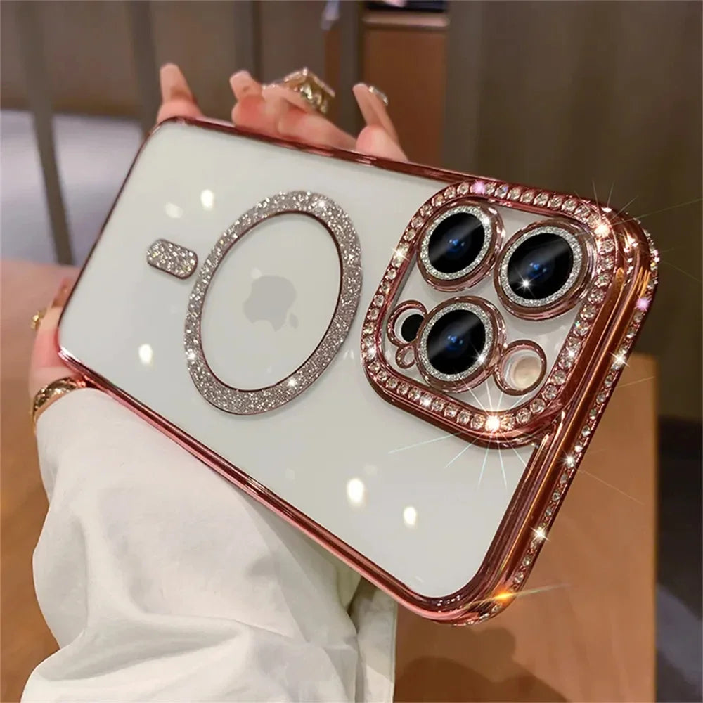 Glitter Diamond Magsafe Case - iPhone 11-16 Pro Max