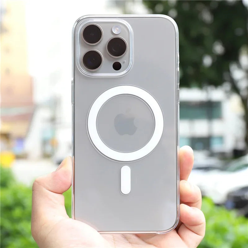 Transparent Magsafe Case - iPhone 13-15 Pro Max
