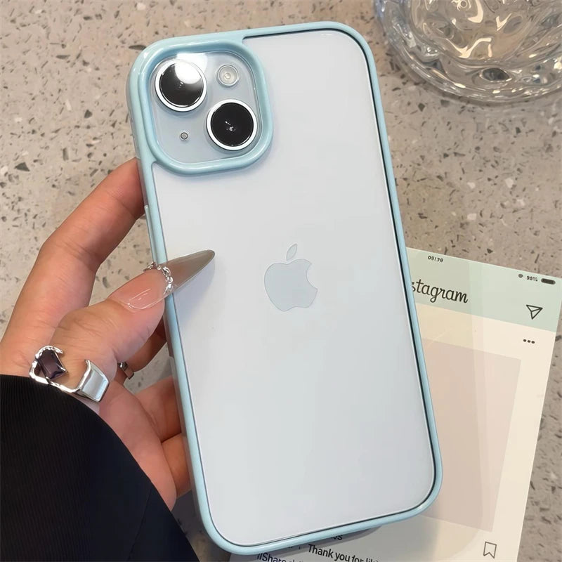 Luxury Clear Shockproof Case - iPhone 14-16 Pro Max