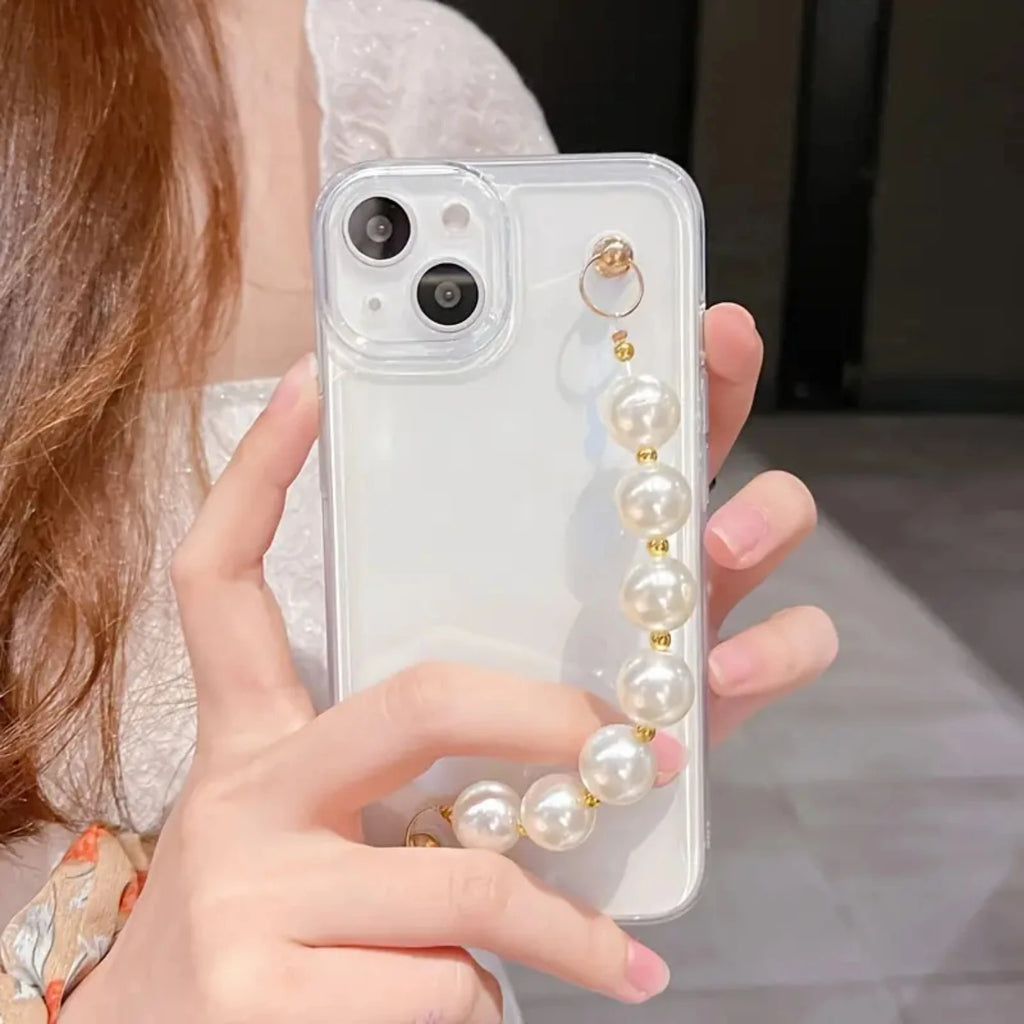 Beaded Bracelet Clear Case - iPhone 13-14 Pro Max