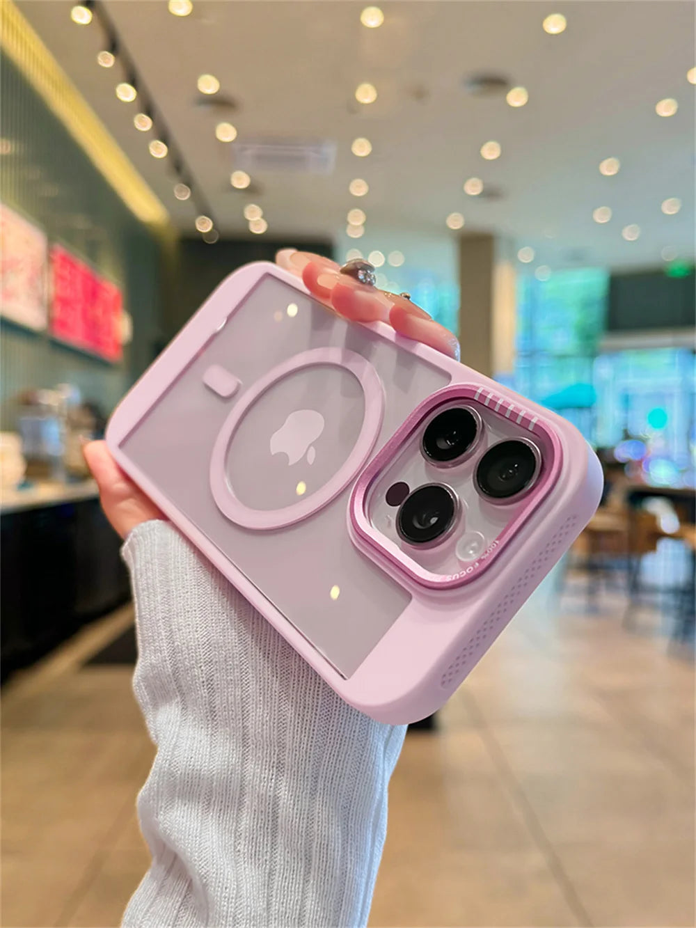 Luxury Clear Heat Magsafe Case - iPhone 11-16 Pro Max