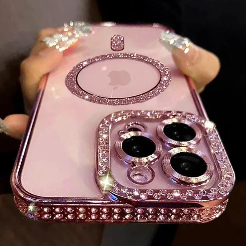 Glitter Diamond Magsafe Case - iPhone 11-16 Pro Max