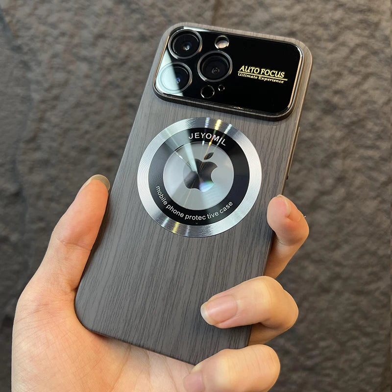 Wood Grain Magnetic Case - iPhone 11-16 Pro Max