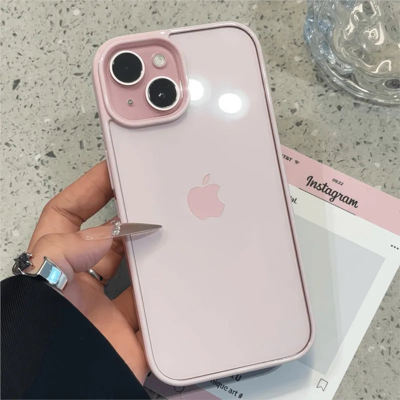 Luxury Clear Shockproof Case - iPhone 14-16 Pro Max