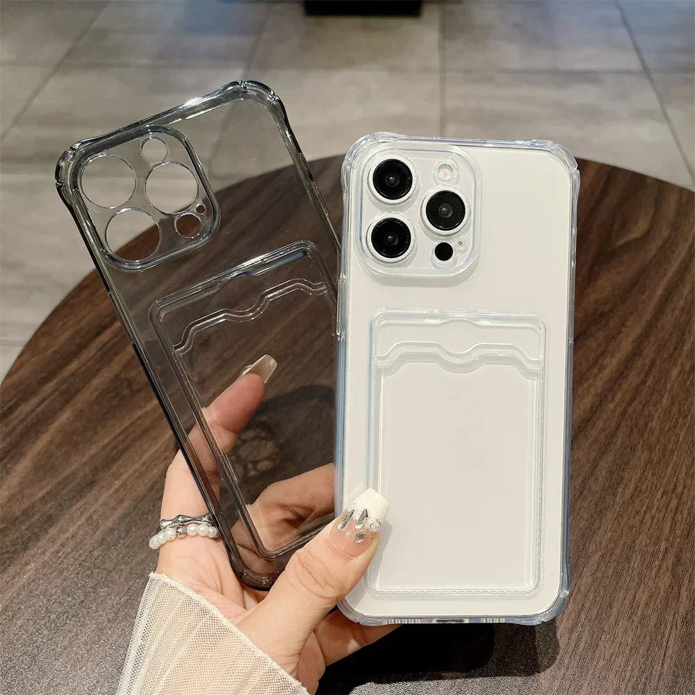 Slide Card Silicone Case - iPhone 6-15