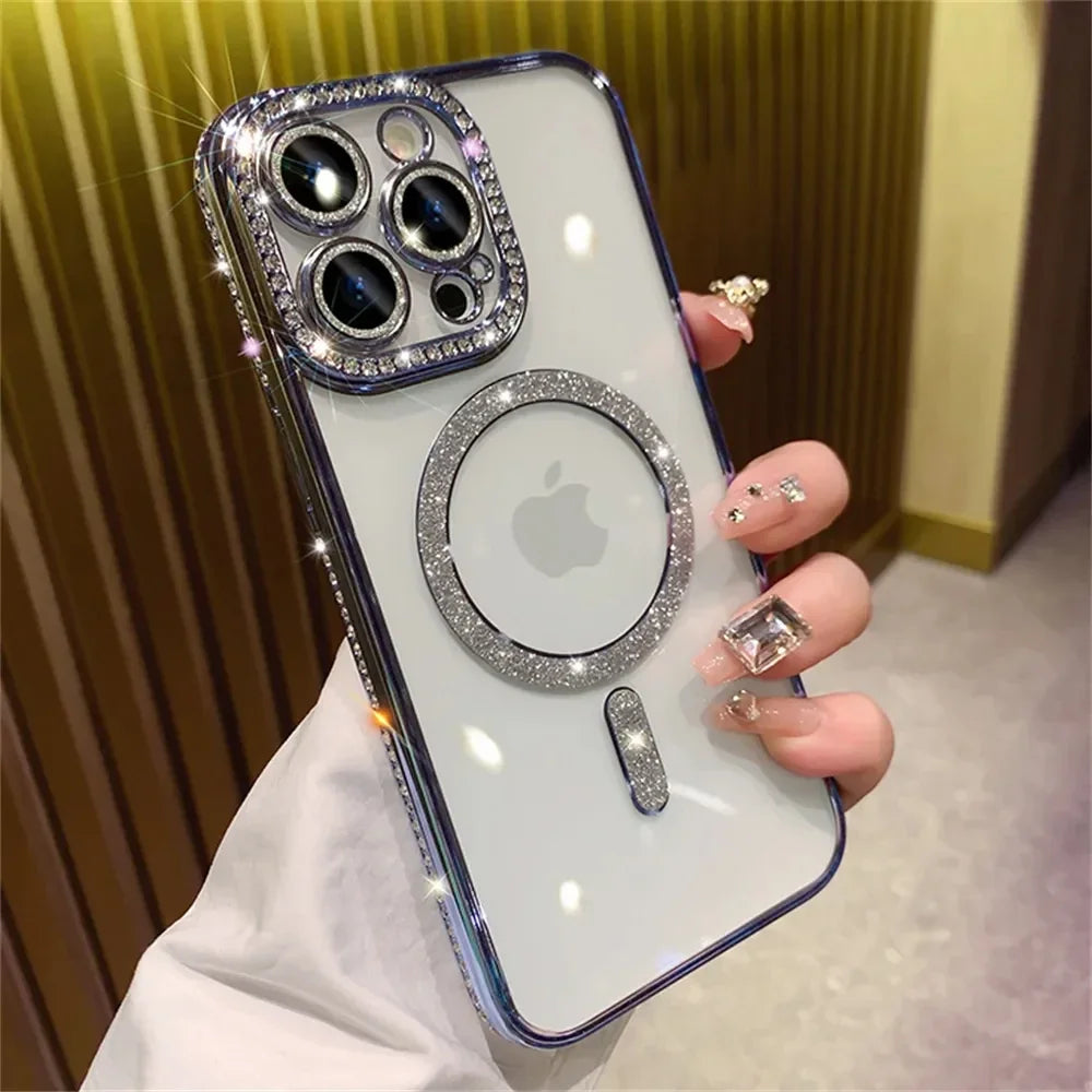 Glitter Diamond Magsafe Case - iPhone 11-16 Pro Max