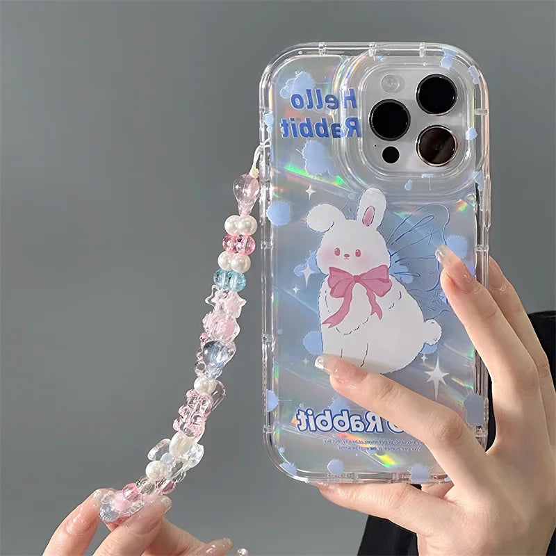 Korean 3D Aurora Bracelet Case - iPhone 13-16 Pro Max