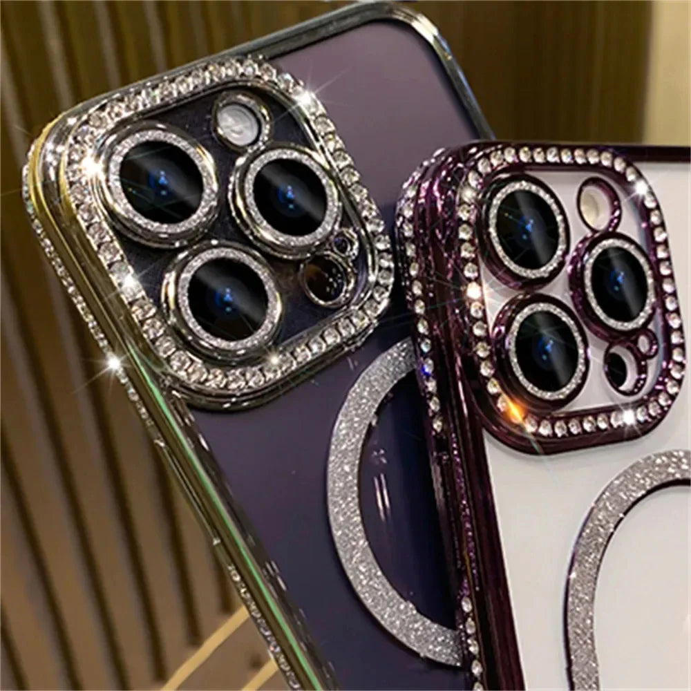 Glitter Diamond Magsafe Case - iPhone 11-16 Pro Max