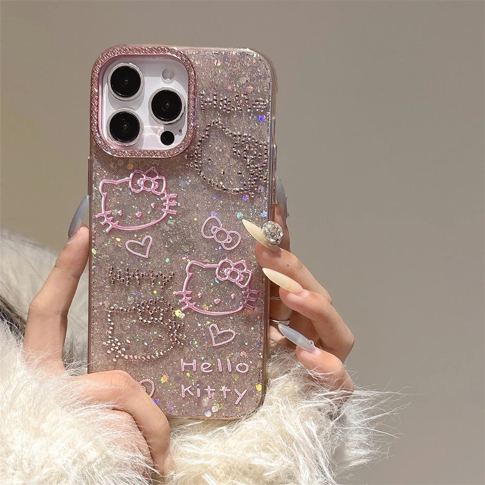 Glitter Blingbow Bumper Case - iPhone 14-16 Pro Max