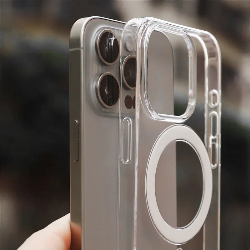 Transparent Magsafe Case - iPhone 13-15 Pro Max
