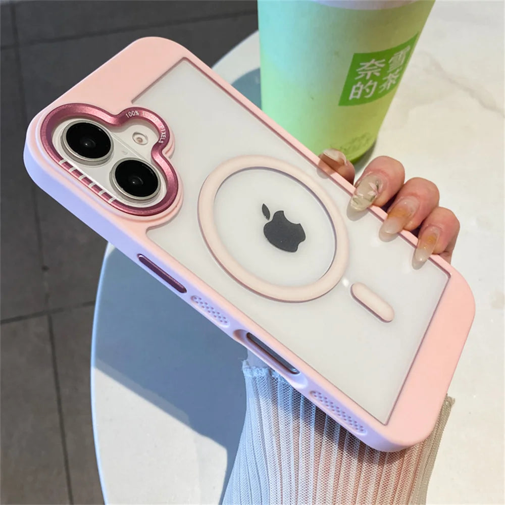 Luxury Clear Heat Magsafe Case - iPhone 11-16 Pro Max