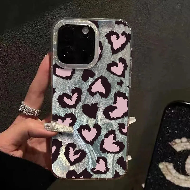 Pink Love Heart Shockproof Case - iPhone 6-15 SE2
