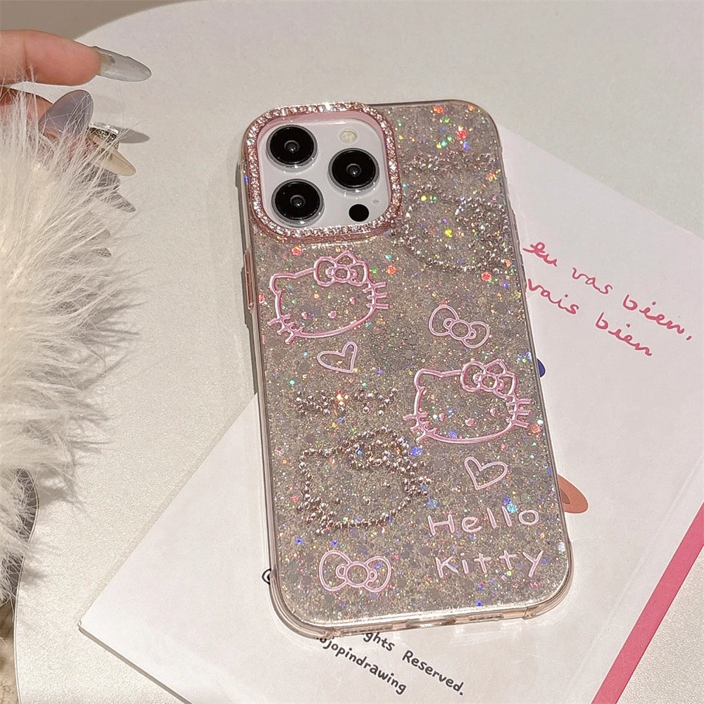 Glitter Blingbow Bumper Case - iPhone 14-16 Pro Max