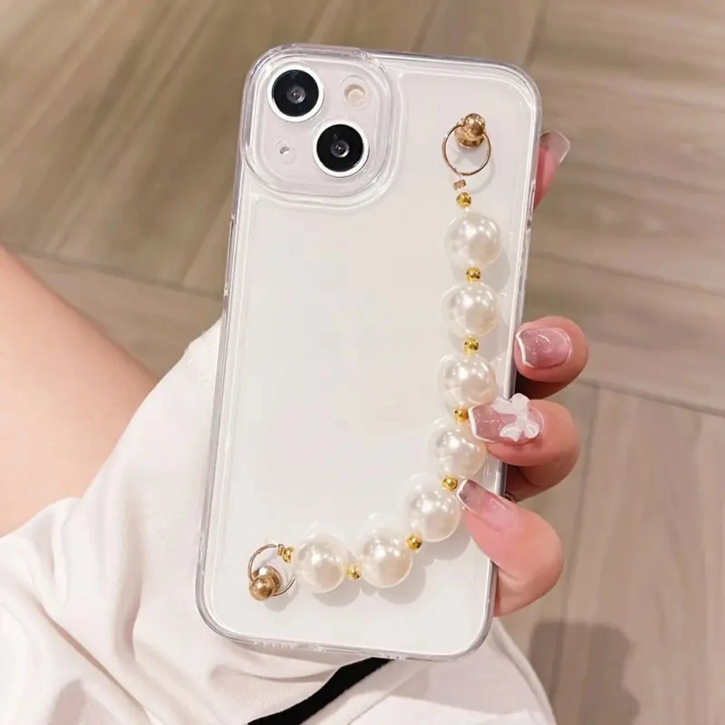 Beaded Bracelet Clear Case - iPhone 13-14 Pro Max
