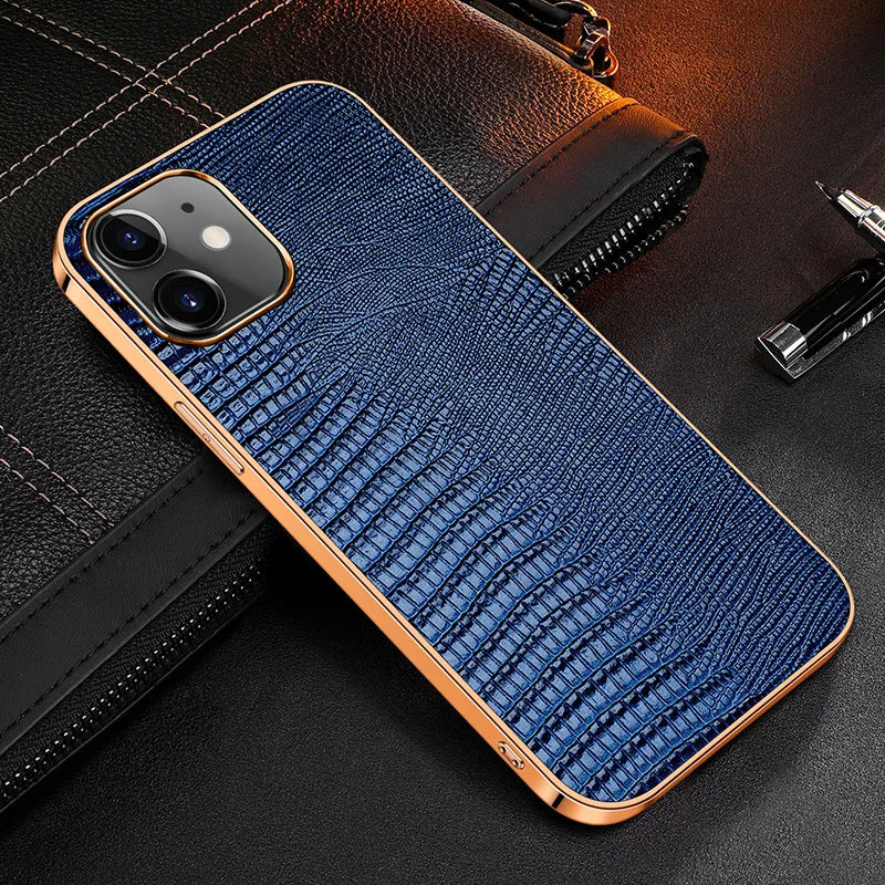 Genuine Leather Soft Edge Case - iPhone 12-13 Pro Max