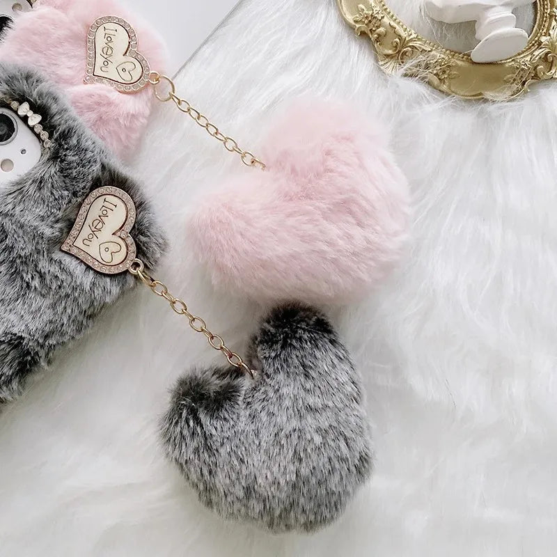 Fluffy Plush Fur Soft Case